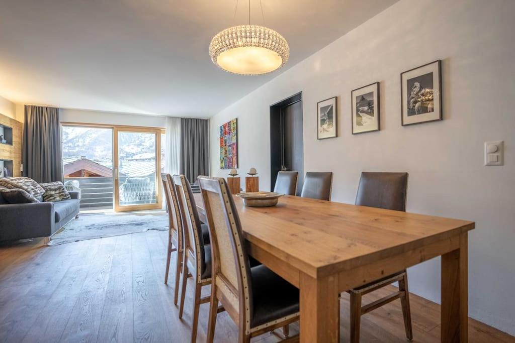 Moderne Wohnung Mit Ausblick Und Viel Sonne Zermatt Exterior foto